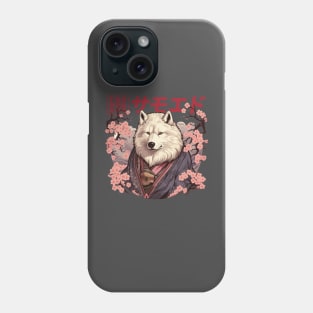 Samoyed Samurai Warrior - The Wise Wolf Dog Phone Case