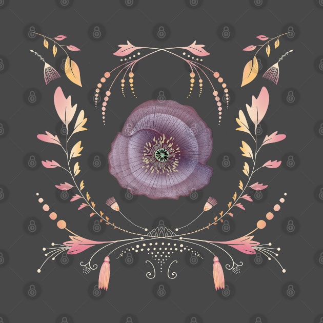 Goddess Poppy Flower by Halley G-Shirts