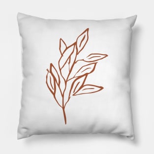 red leaf Pillow