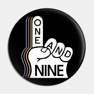 One And nine hand (19th) Pin