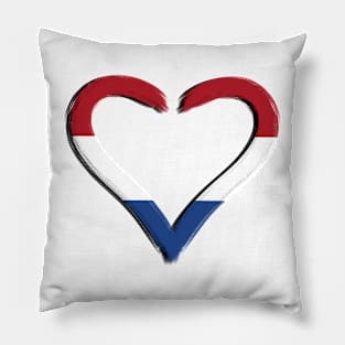 i love Nedherlands / ik hou van Nederland themed graphic design Pillow