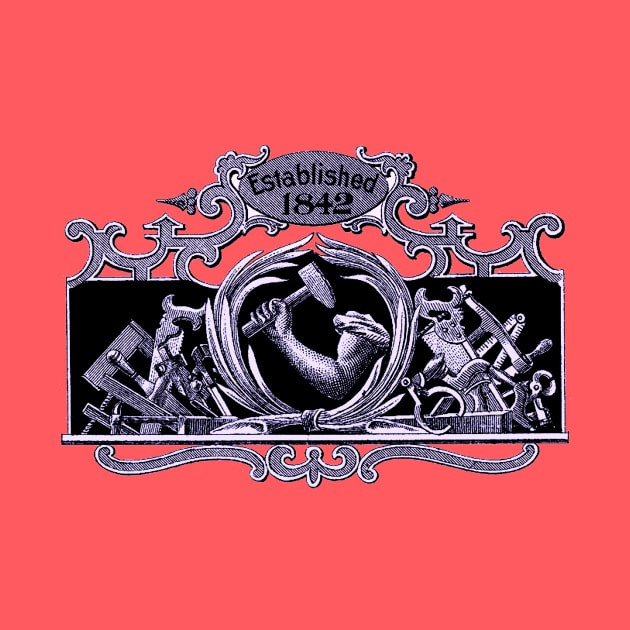 19th Century Boston Hardware Store Logo by MerchByToolemera