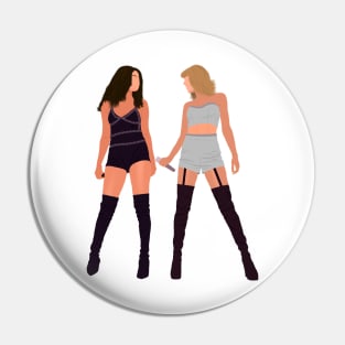 Sel and Tay on stage concert Outfit Fan Art Pin