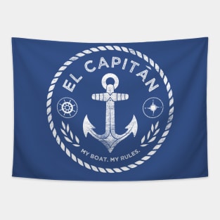 El Capitan My Boat My Rules Tapestry