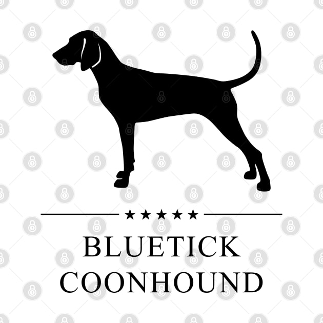 Bluetick Coonhound Black Silhouette by millersye