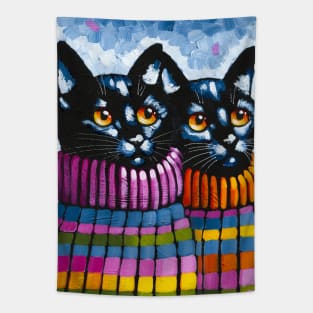 Besties in Sweaters Tapestry