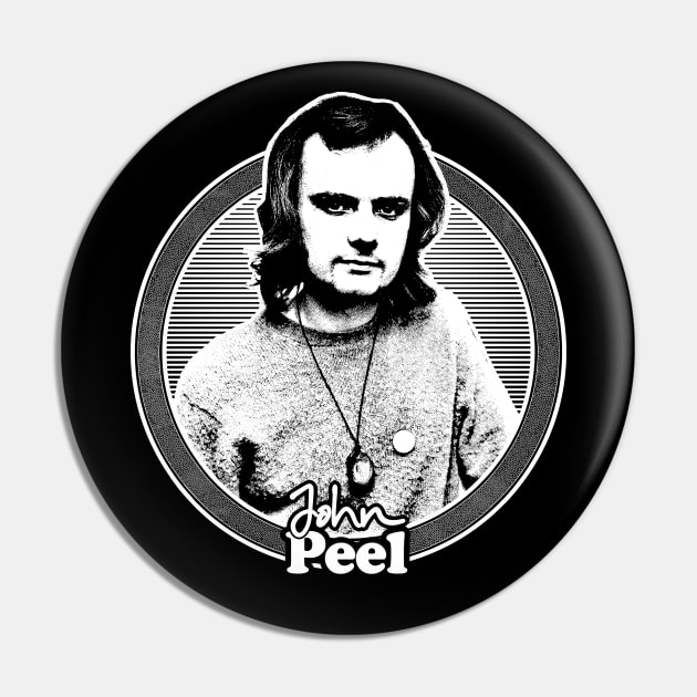 John Peel // Retro Aesthetic Style Design Pin by DankFutura