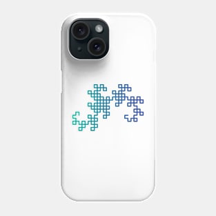 Dragon Curve Fractal Phone Case