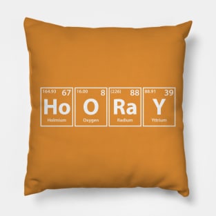 Hooray (Ho-O-Ra-Y) Periodic Elements Spelling Pillow