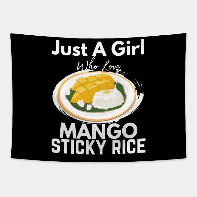 Mango Sticky Rice Milli Thailand Summer Food Lover I Lover Thailand Tapestry by Johner_Clerk_Design