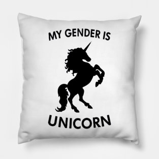 My Gender Is Unicorn Pillow