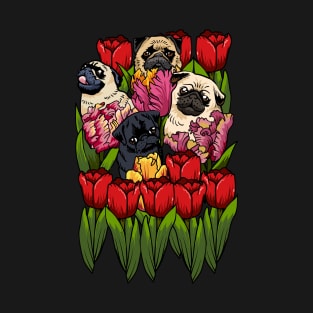 Tulip Pug T-Shirt