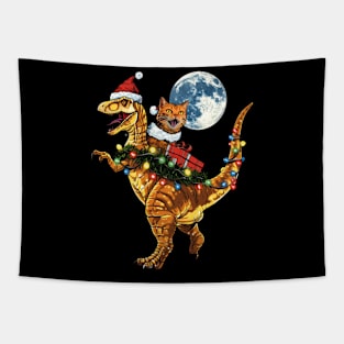 Lucky Cat Dinosaur Tapestry