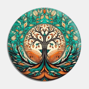 Rooted Harmony: Embracing Balance in the Tree of Life Mandala Pin