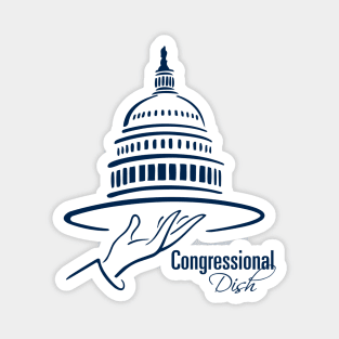 CD Podcast Logo: Blue Front & Back Magnet