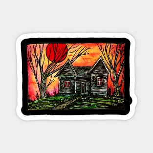 Haunted House Magnet