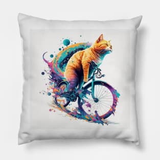 Bicycle cat Pillow