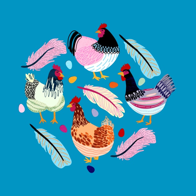 Trendy Chickens by TigaTiga