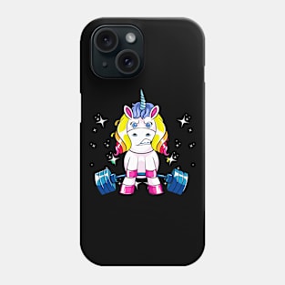 Weight Lifting Unicorn Lover Funny Workout and Exercise Phone Case