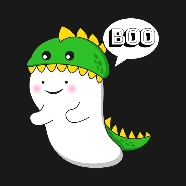 Cute Ghost Boo - Cute Ghost Boo - Long Sleeve T-Shirt | TeePublic