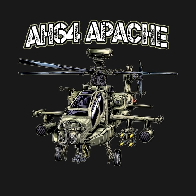 Army Forces Apache AH64 by JOISDRAW ART