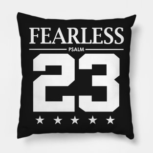 Fearless Psalm 23 Bible Scripture Verse Christian Pillow