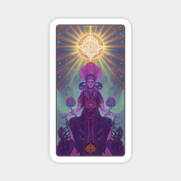 Mystical Goddess Tarot Card Magnet by MelihsDump