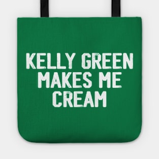 Kelly Green Makes Me Cream Tote