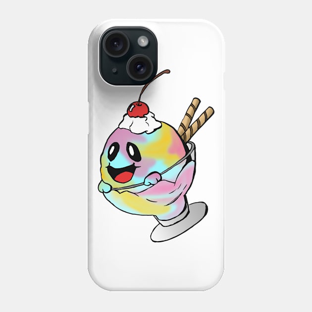 Ice Cream Kaiju (Sundae) Phone Case by The Toku Verse