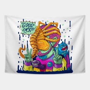 alien lucky Tapestry