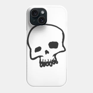 New School Style Simple Skull Original Art Phone Case