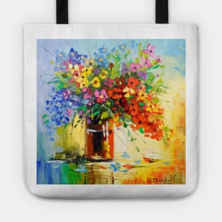 A bouquet of wild flowers Tote