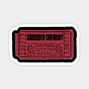 Corrosion of Conformity ticket Magnet