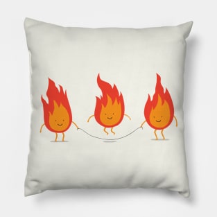 Playing with fire Pillow