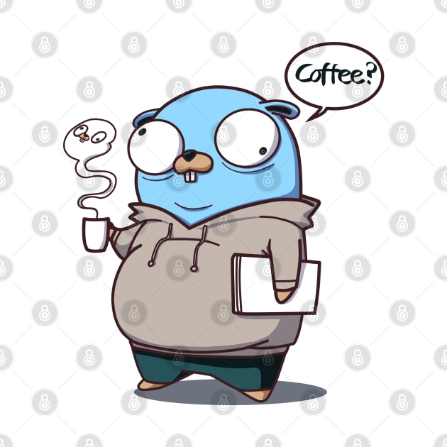 Golang Gopher Developer and His Soul - Golang - T-Shirt | TeePublic