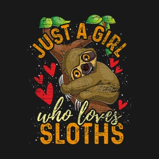 Retro Sloth Cute Sloths T-Shirt