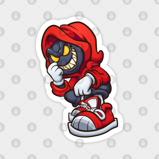 Evil hooded character Magnet by memoangeles