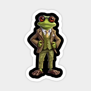 Frog Lovers Funny Gift Froggy Fashion Showdown Magnet