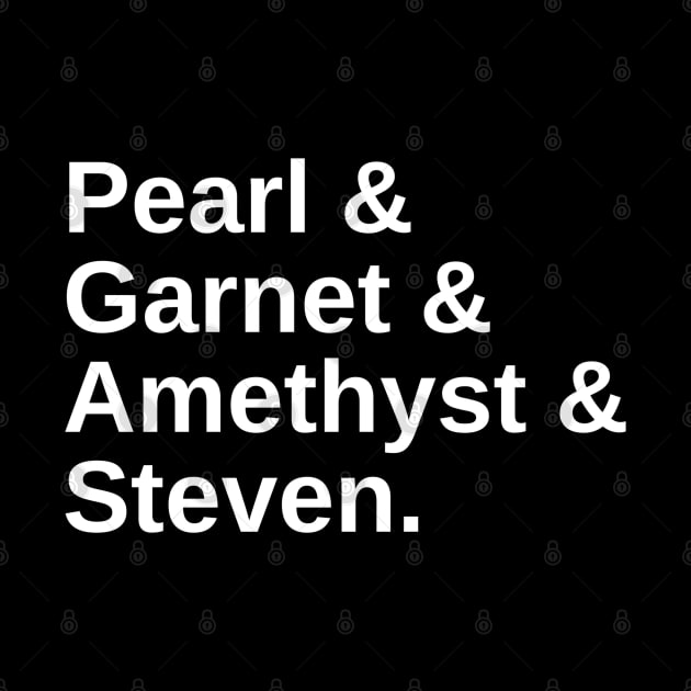 Pearl & Garnet & Amethyst & Steven by wanderingteez