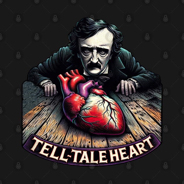 Edgar Allan Poe Tell-Tale Heart Literary Lover by Poe & Co. Lit