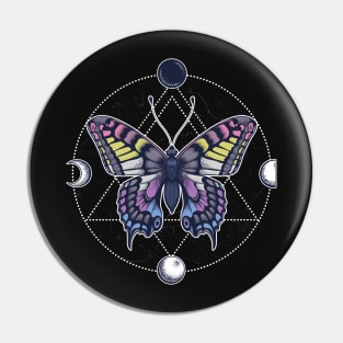 Bigender Butterfly Pin