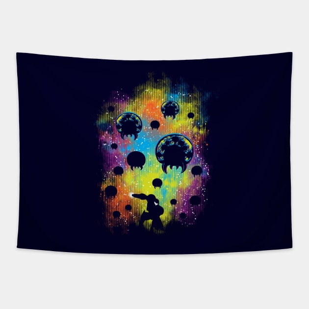 Galactic Warrior Tapestry by Daletheskater