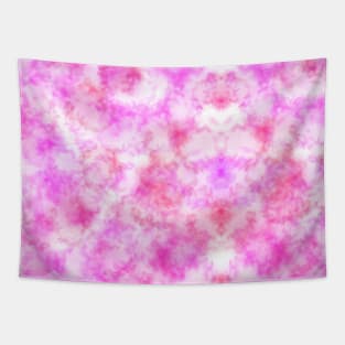 Coral Pink Fluffy Cloud Tapestry