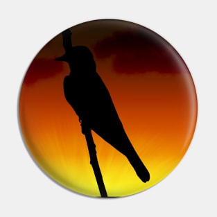 Mockingbird Silhouette Pin