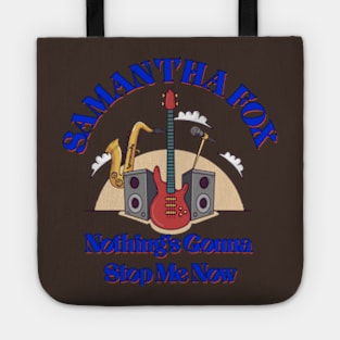 Samantha Fox T shirt Blue Tote