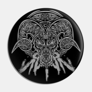 Head Goat Satan Pin