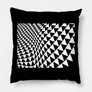 triangles opart square Pillow