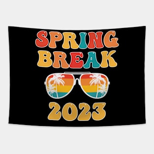 Groovy Spring Break 2023 School Family Beach Vacations Tapestry