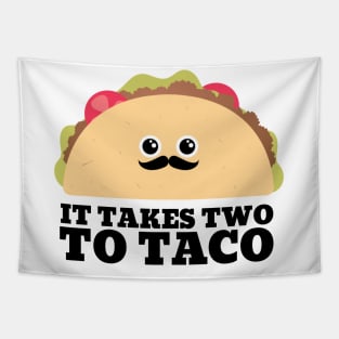 It takes two to tango taco pun Tapestry