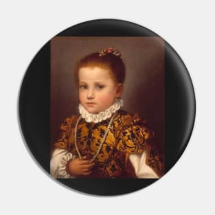 Portrait of a Young Girl by Giovanni Battista Moroni Pin